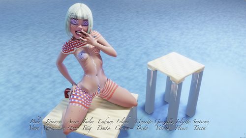 Zandeya, Being Patriotic with her Platinum Blonde Hair I #1