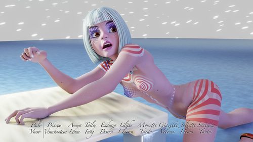 Zandeya, Being Patriotic with her Platinum Blonde Hair I #3