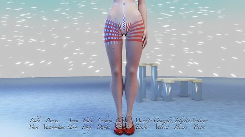 Zandeya, Being Patriotic with her Platinum Blonde Hair I #12