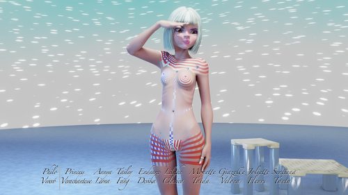 Zandeya, Being Patriotic with her Platinum Blonde Hair I #13