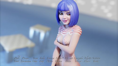 Zandeya, Being Patriotic with her Blue Hair I #14