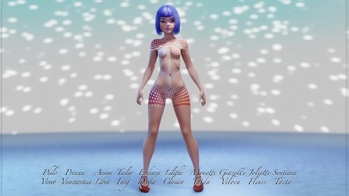 Zandeya, Being Patriotic with her Blue Hair II #2