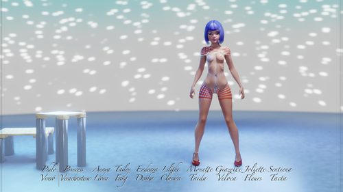 Zandeya, Being Patriotic with her Blue Hair II #4