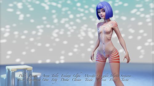 Zandeya, Being Patriotic with her Blue Hair II #5