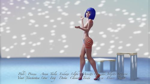 Zandeya, Being Patriotic with her Blue Hair II #11