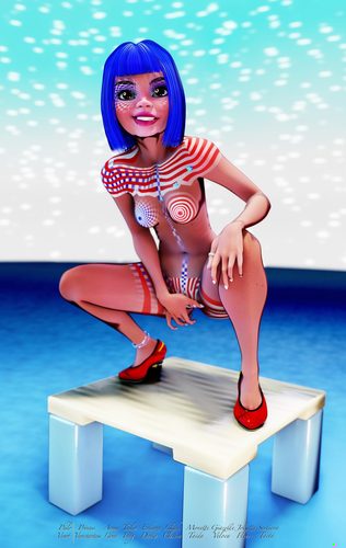 Zandeya, Being Patriotic, Drawn with Normals I #4