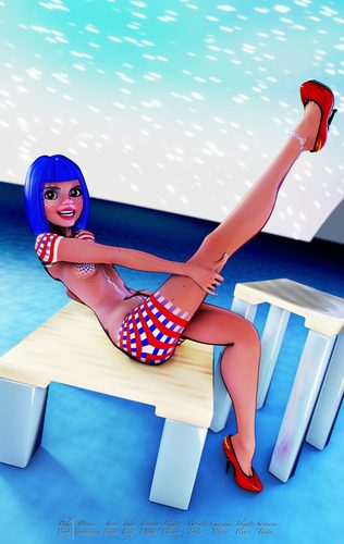 Zandeya, Being Patriotic, Drawn with Normals I #5