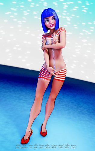 Zandeya, Being Patriotic, Drawn with Normals I #8