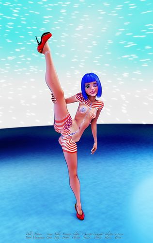Zandeya, Being Patriotic, Drawn with Normals I #13