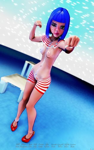 Zandeya, Being Patriotic, Drawn with Normals II #6