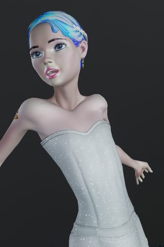 Joliette Fleurs, Early Wedding Gown Closeups I #1