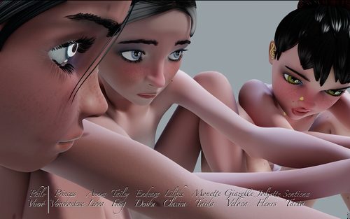 Joliette, Verachantesse, and Giazelle, All Three Together I #2