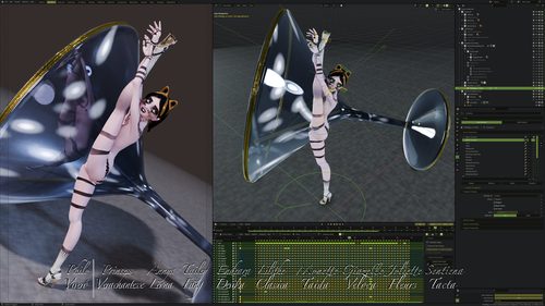 Giazelle Veloca Workspace with Control Rig Overlay II #1