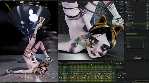 Giazelle Veloca Workspace with Control Rig Overlay II #3