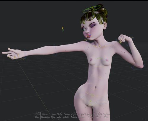 Verachantesse with Control Rig Overlaid I #4