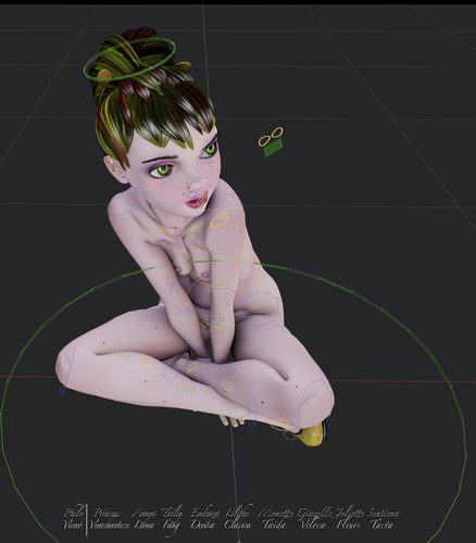 Verachantesse with Control Rig Overlaid I #10