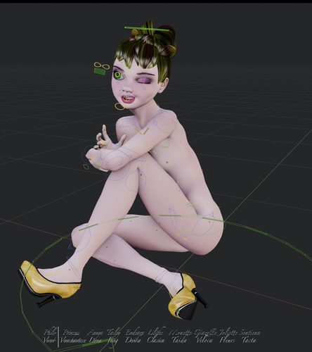 Verachantesse with Control Rig Overlaid II #1