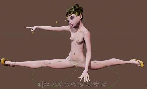 Verachantesse with Control Rig Overlaid II #4