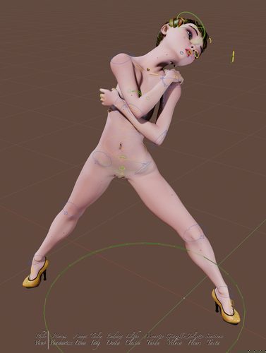 Verachantesse with Control Rig Overlaid III #3