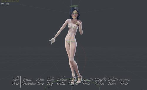 Annya-Leona Control Rig Overlays I #2