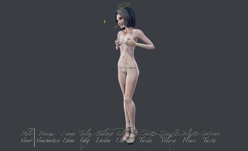Annya-Leona Control Rig Overlays III #8