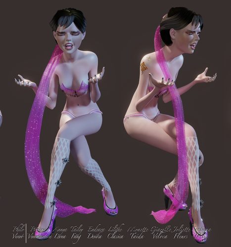 Joliette Fleurs, Early Short-Hair Model I #2