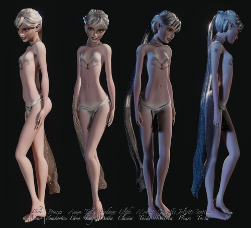 Joliette Fleurs, Early Short-Hair Model I #3