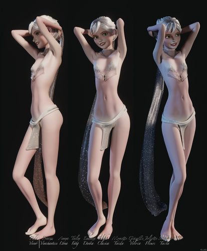 Joliette Fleurs, Early Short-Hair Model II #1