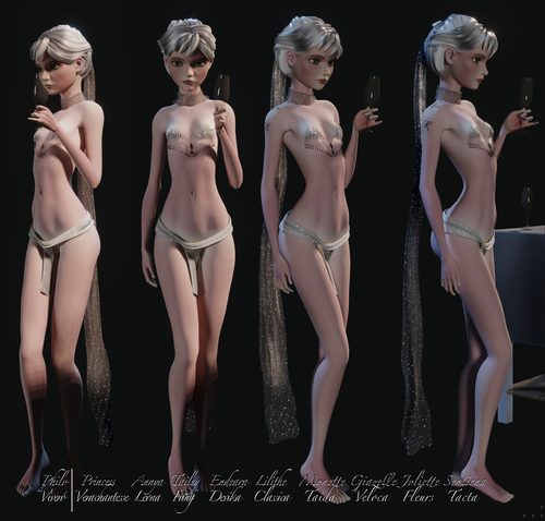 Joliette Fleurs, Early Short-Hair Model II #2