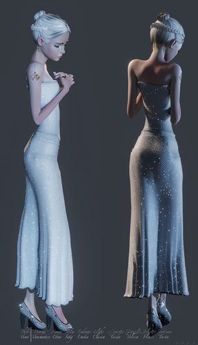 Joliette Fleurs, Early Wedding Gown I #3
