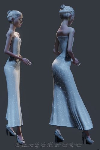 Joliette Fleurs, Early Wedding Gown I #6