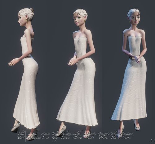 Joliette Fleurs, Early Wedding Gown II #1