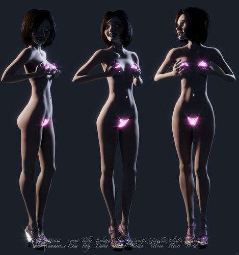 Annya-Leona Bright Fireglow Bikini Bits Turnarounds I #2