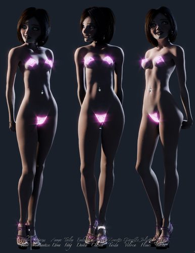 Annya-Leona Bright Fireglow Bikini Bits Turnarounds II #2