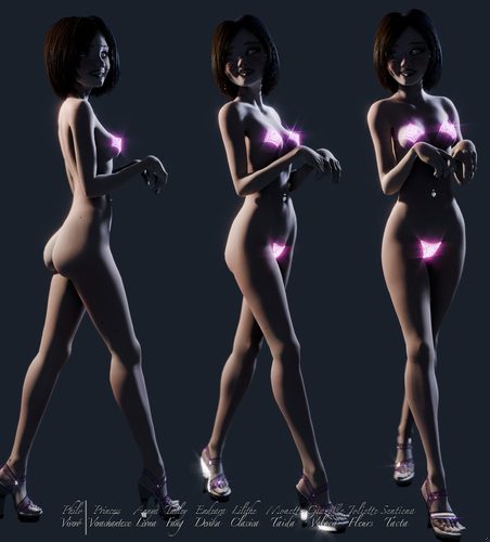 Annya-Leona Bright Fireglow Bikini Bits Turnarounds II #3