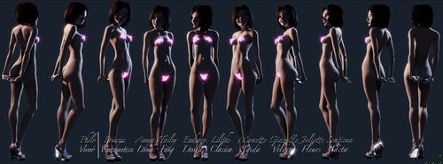 Annya-Leona Bright Fireglow Bikini Bits Turnarounds II #5