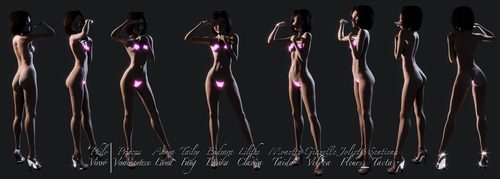 Annya-Leona Bright Fireglow Bikini Bits Turnarounds I #7
