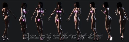 Annya-Leona Bright Fireglow Bikini Bits Turnarounds II #7