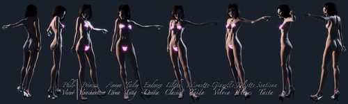 Annya-Leona Bright Fireglow Bikini Bits Turnarounds II #8