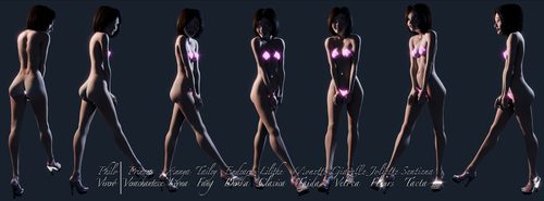 Annya-Leona Bright Fireglow Bikini Bits Turnarounds II #9