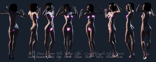 Annya-Leona Bright Fireglow Bikini Bits Turnarounds III #5