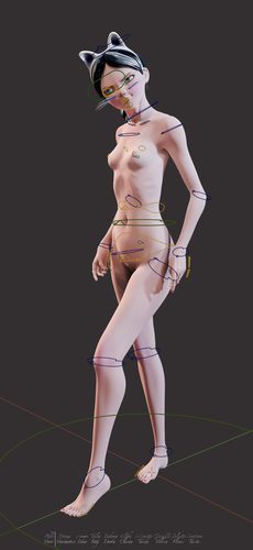 Giazelle Veloca New Mesh and Rig 2025, Rig Overlays Edition I #4