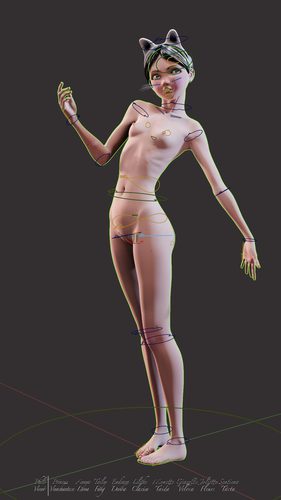 Giazelle Veloca New Mesh and Rig 2025, Rig Overlays Edition I #8