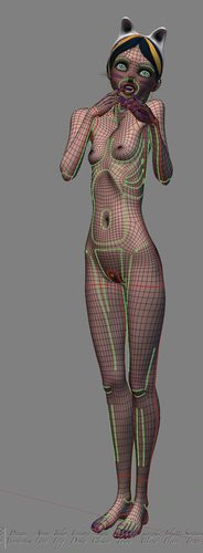 Giazelle Veloca New Mesh and Rig 2025, Wires Full Nude I #1