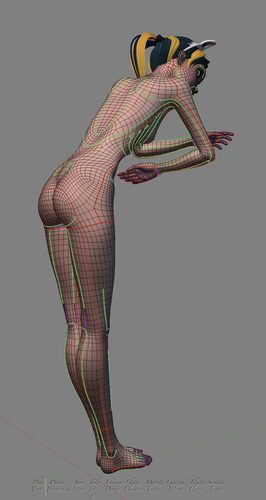 Giazelle Veloca New Mesh and Rig 2025, Wires Full Nude I #3