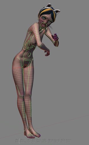 Giazelle Veloca New Mesh and Rig 2025, Wires Full Nude II #3