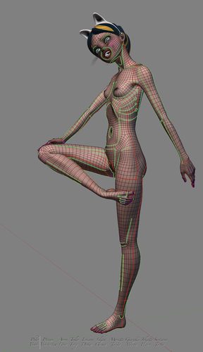 Giazelle Veloca New Mesh and Rig 2025, Wires Full Nude I #7