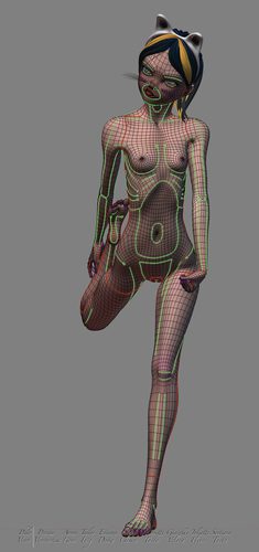 Giazelle Veloca New Mesh and Rig 2025, Wires Full Nude III #7