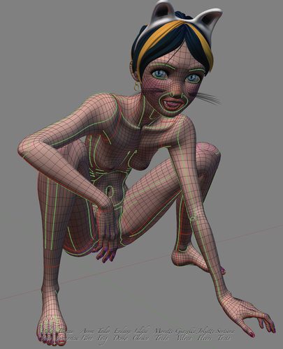 Giazelle Veloca New Mesh and Rig 2025, Wires Full Nude III #9