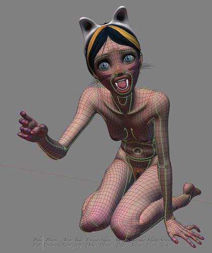 Giazelle Veloca New Mesh and Rig 2025, Wires Full Nude I #11